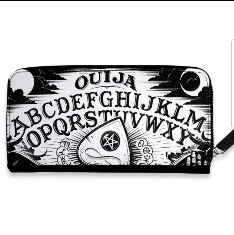 Liquor Brand Ouija Wallet gothic spirit board